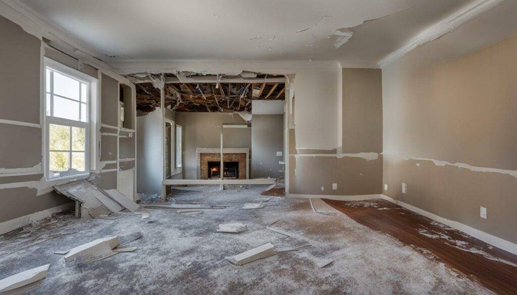 common causes of drywall damage