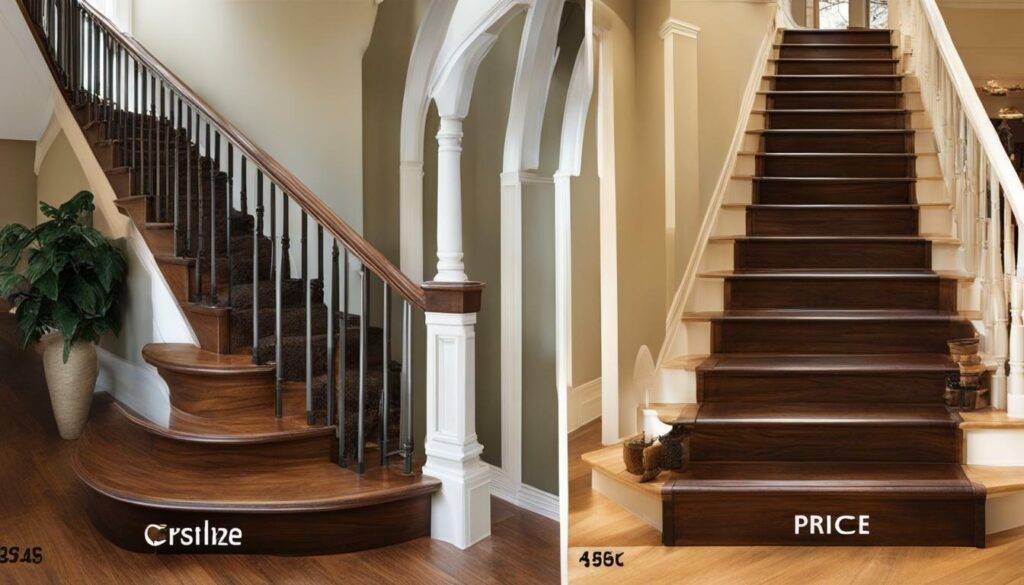 cost to stain stair railing
