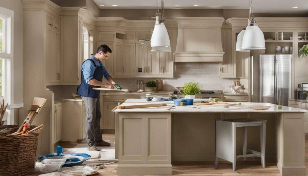 professional kitchen cabinet painting cost