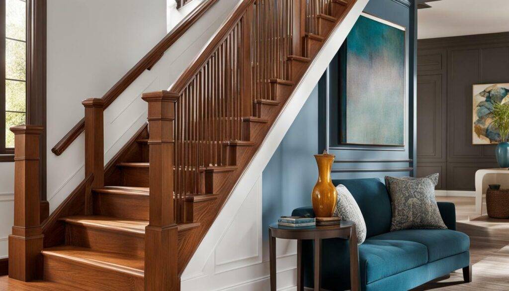 stair rail stain cost