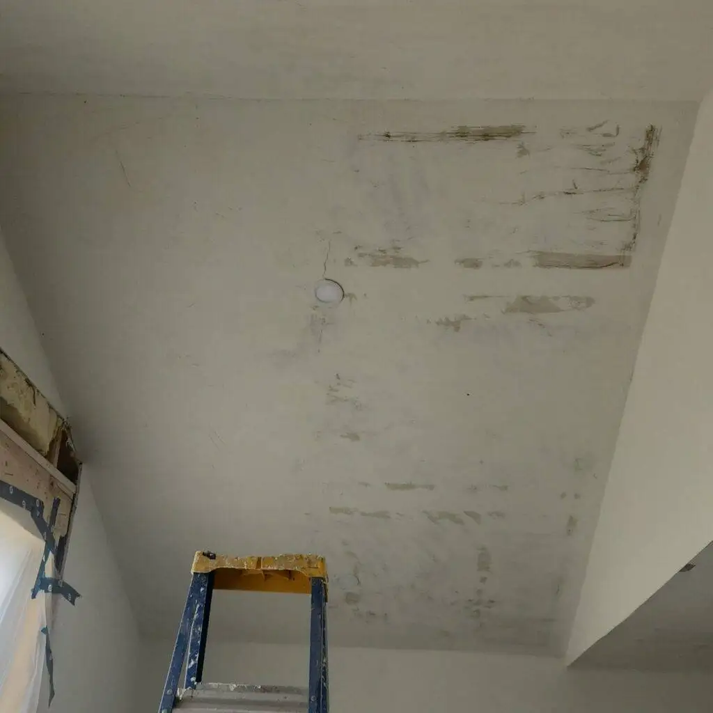 painted popcorn ceiling removal