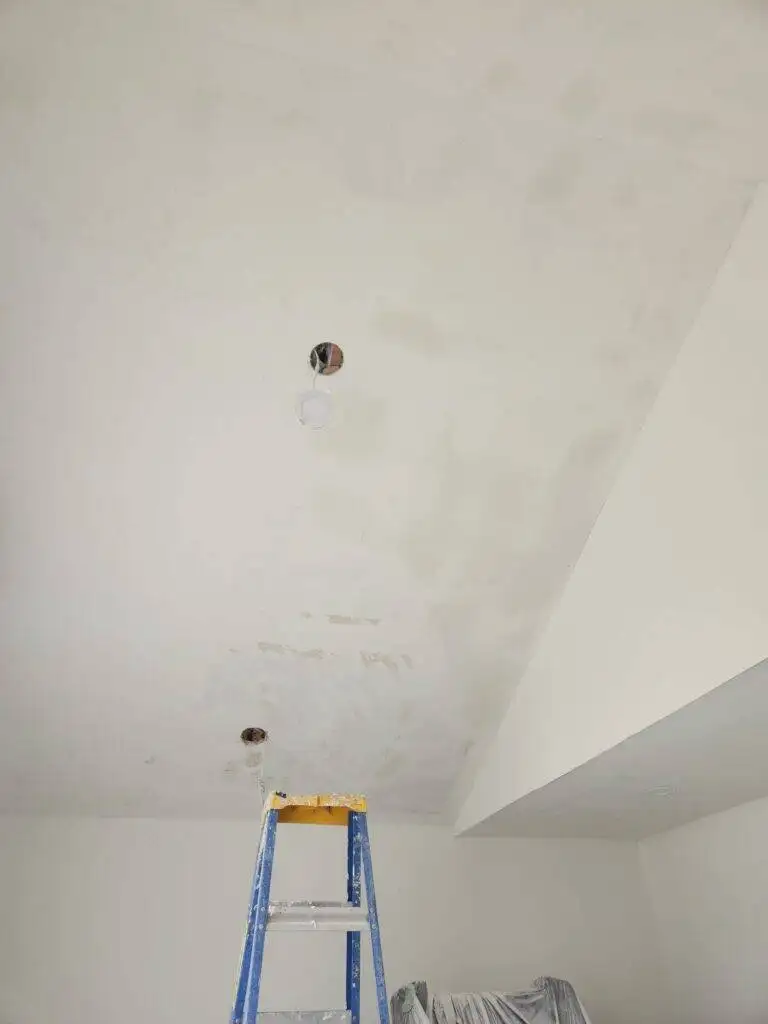 popcorn ceiling smoothening, mudding, plastering and sanding after removal
