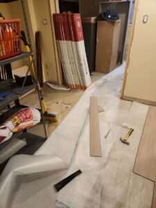 vinyl flooring installation