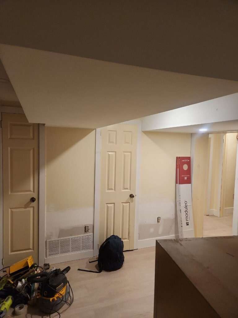 baseboard and trim installation